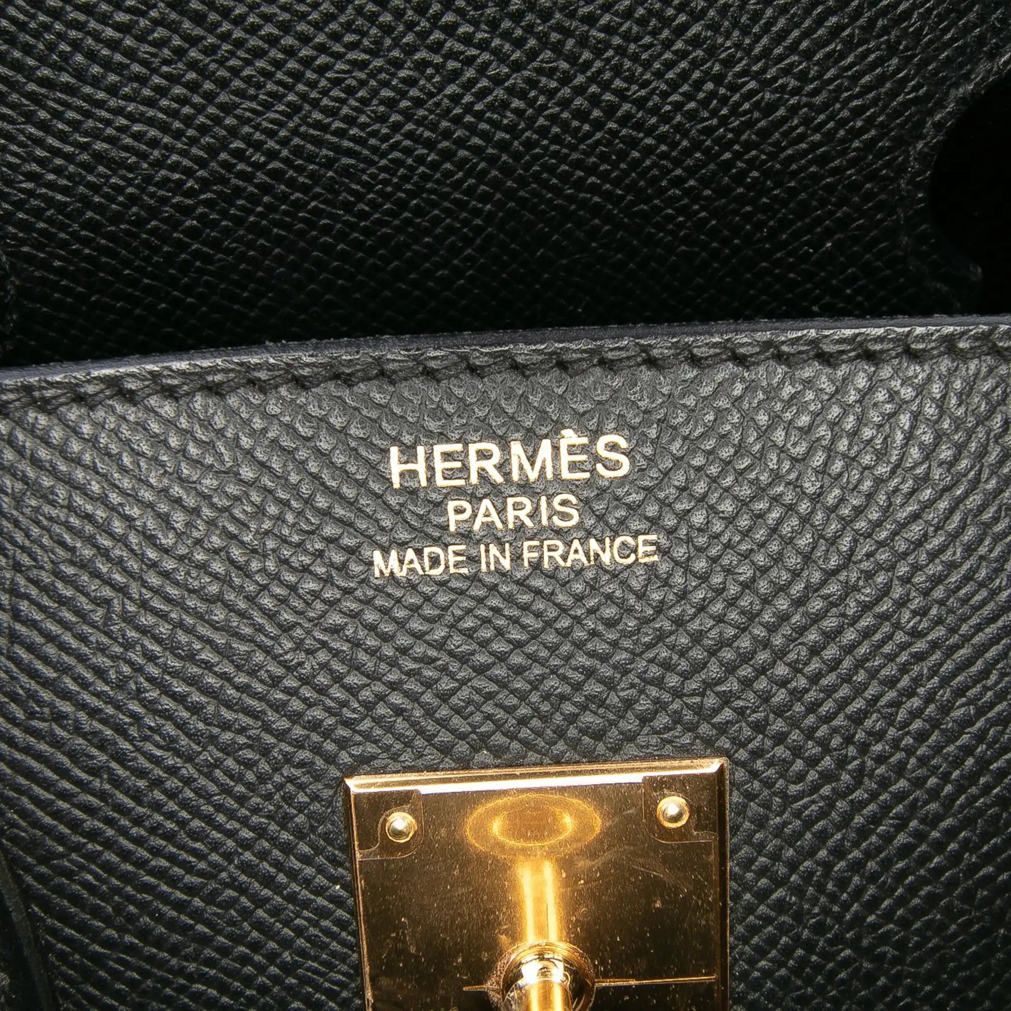 Hermès Birkin 35 Retourne Noir Gold