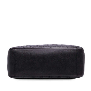 Chanel GST Black Caviar Silver
