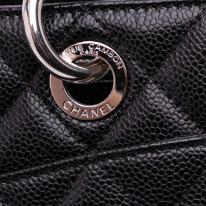 Chanel GST Black Caviar Silver