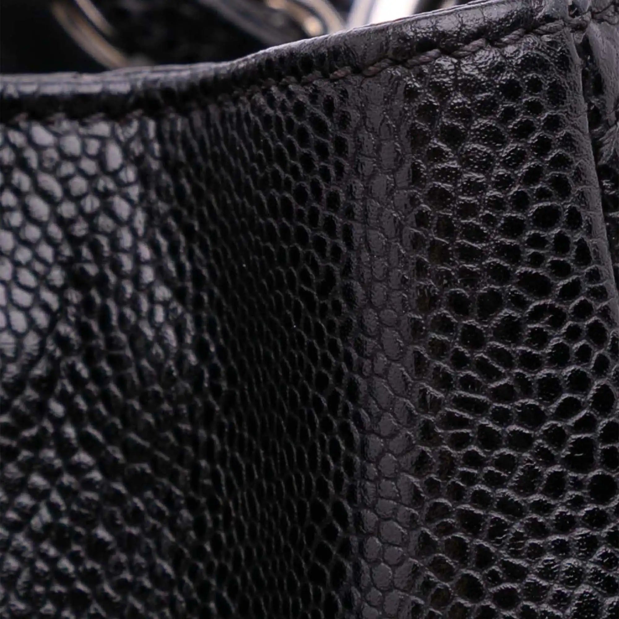 Chanel GST Black Caviar Silver