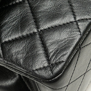 Chanel Classic Double Flap Medium Black Lambskin Gold