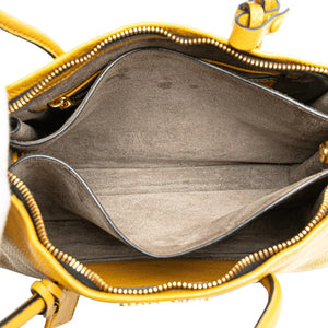 Miu Miu Handbag Yellow Leather