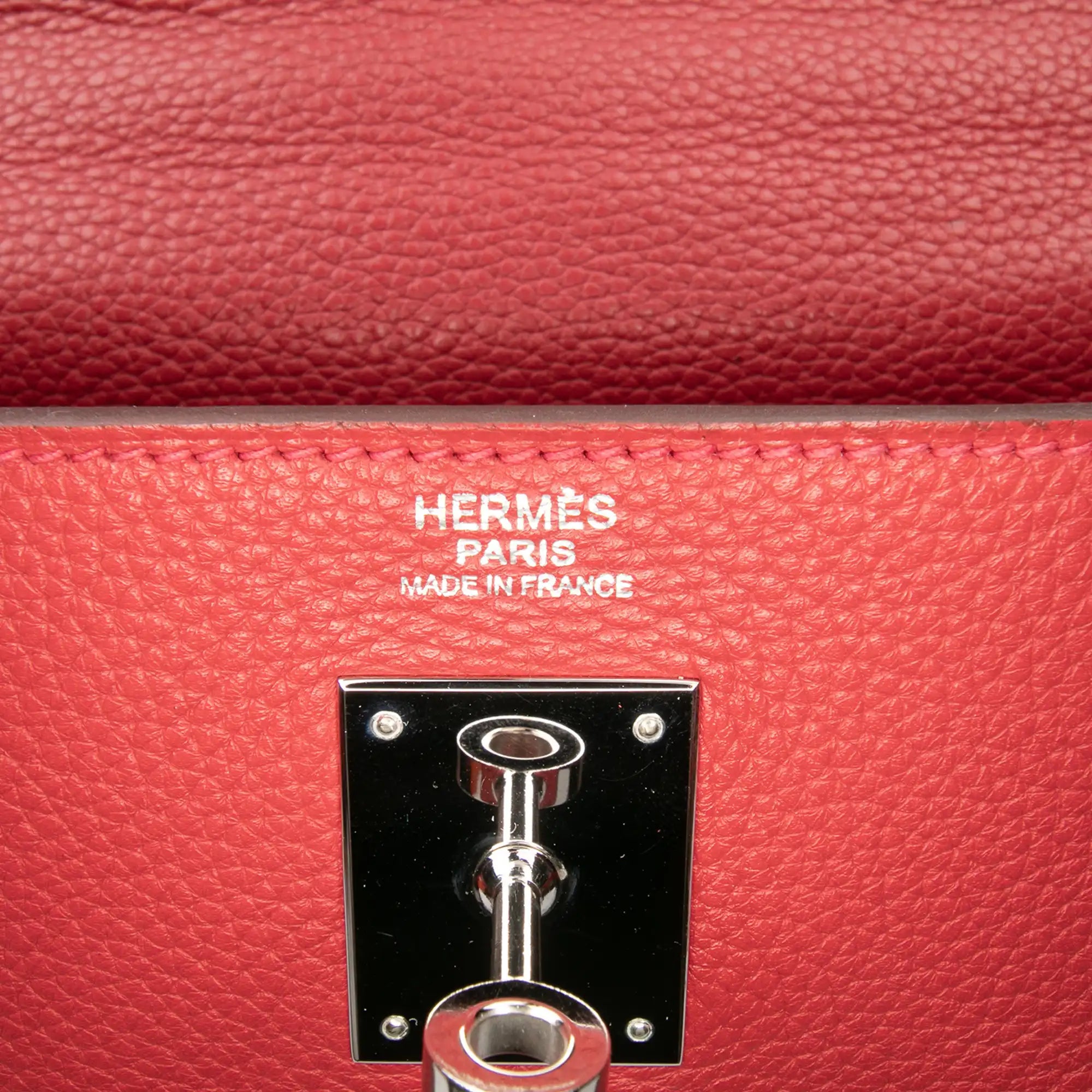Hermès Kelly Retourne 32 Rouge Casaqu Togo Palladium