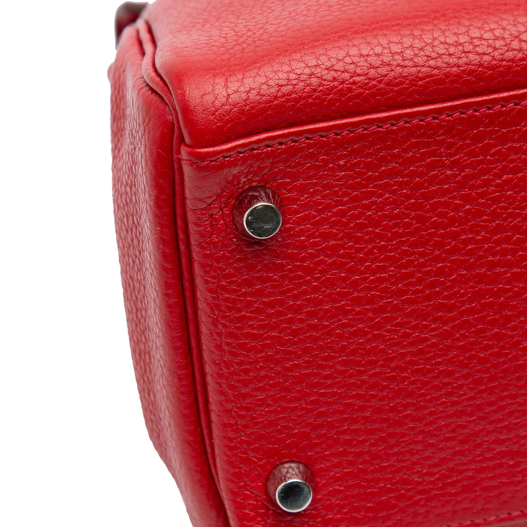 Hermès Kelly Retourne 32 Rouge Casaqu Togo Palladium