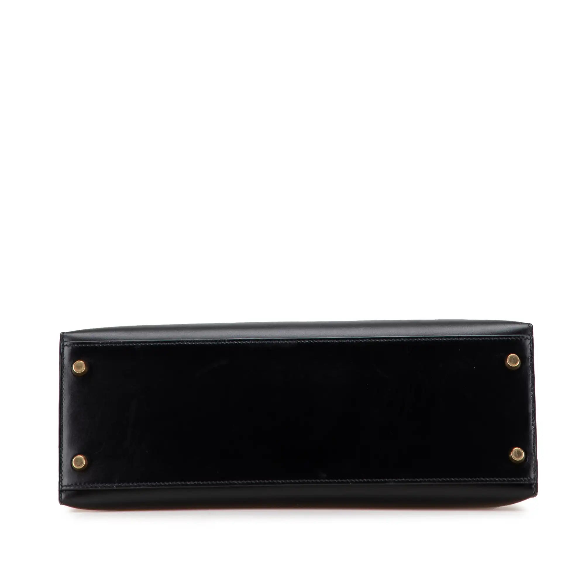 Hermès Kelly Sellier 32 Noir Boxcalf Gold