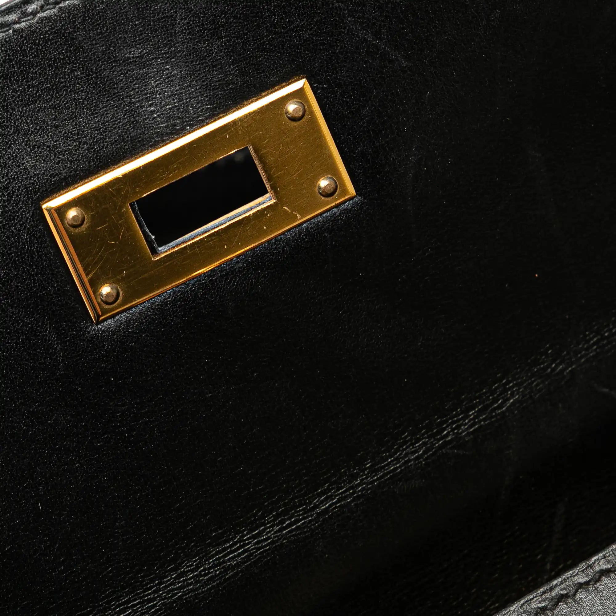Hermès Kelly Sellier 32 Noir Boxcalf Gold