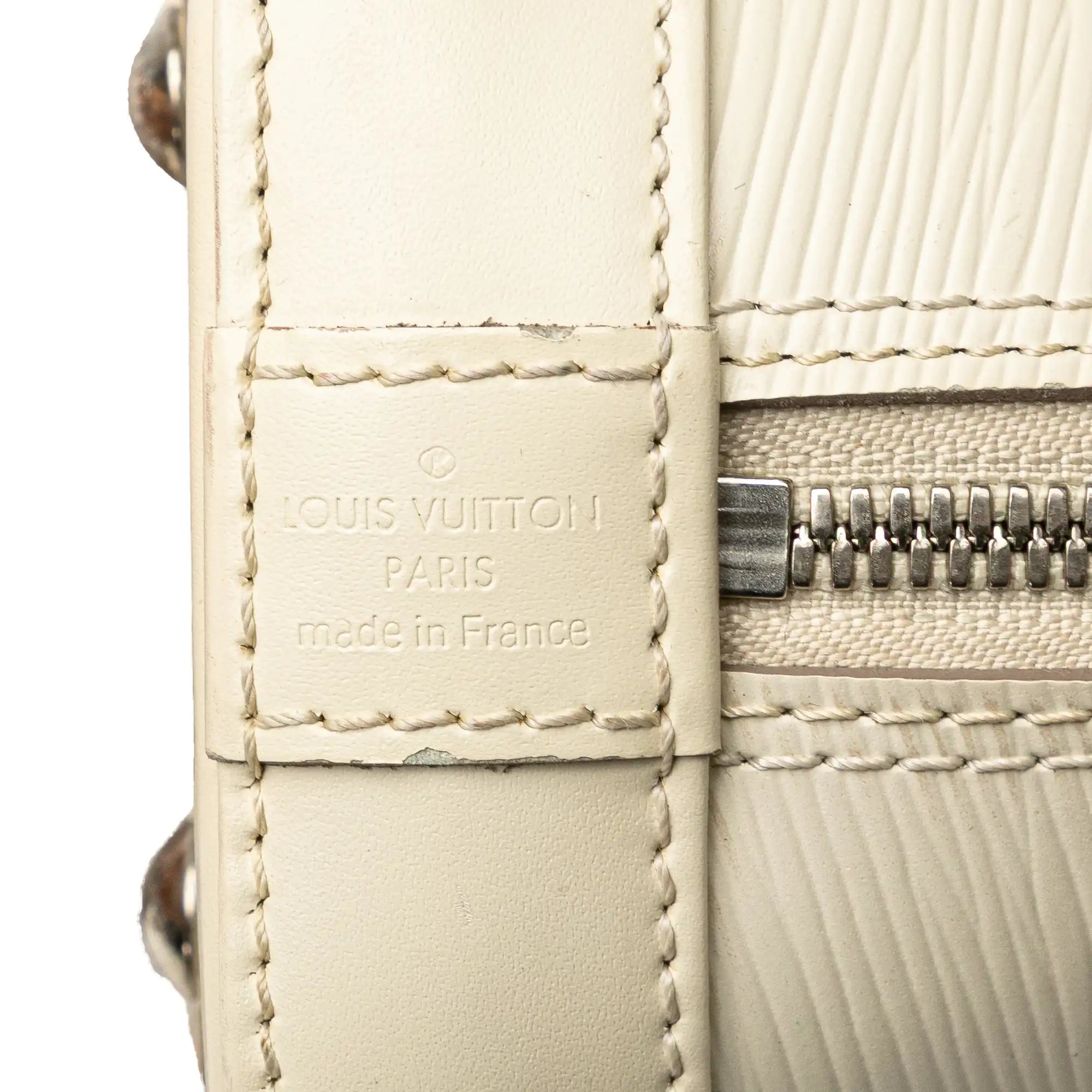 Louis Vuitton Alma BB White Epi