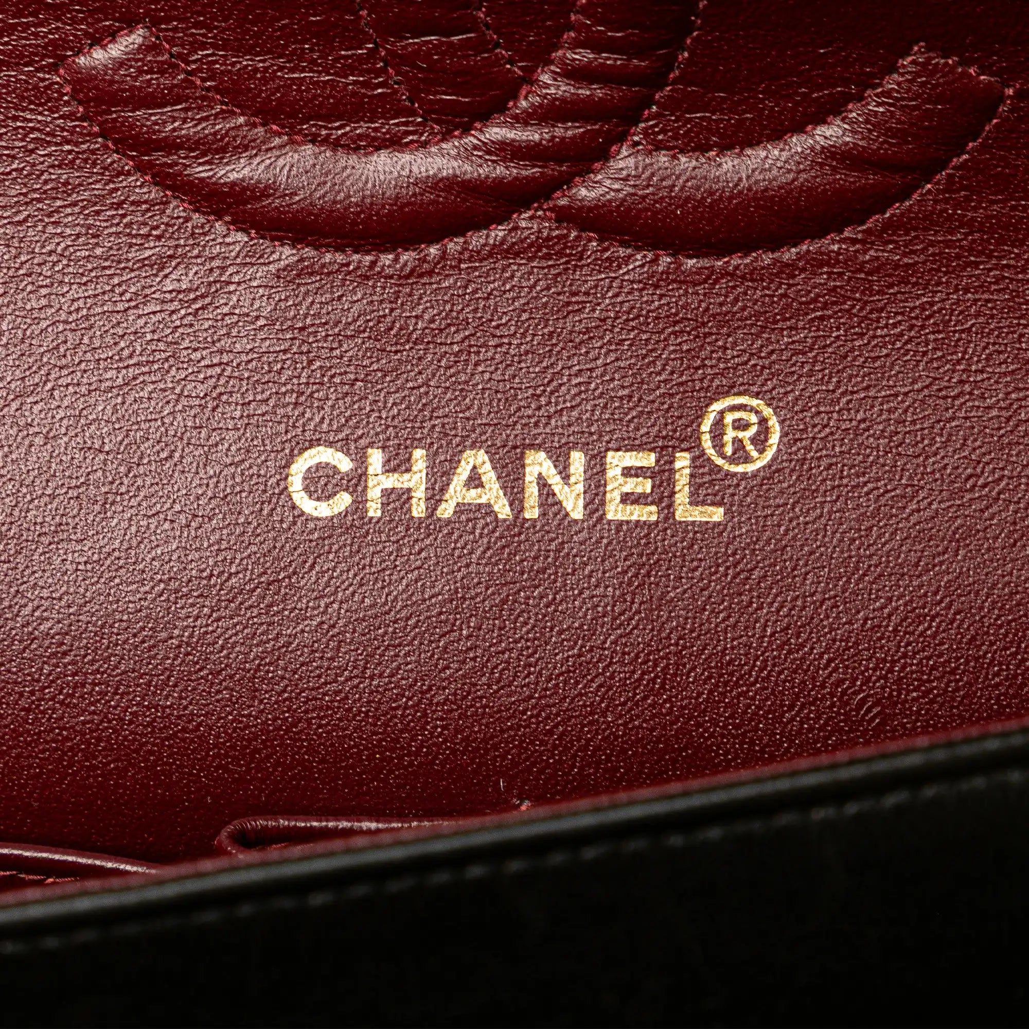 Chanel Classic Double Flap Medium Black Lambskin Gold