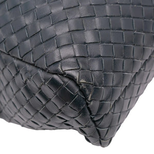 Bottega Veneta Briefcase Blue Intrecciato Leather