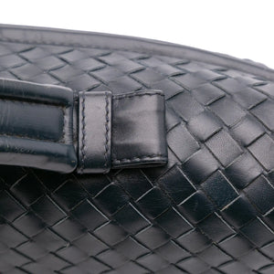 Bottega Veneta Briefcase Blue Intrecciato Leather