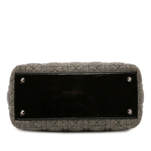Dior Lady Dior Medium Grey Cannage Tweed