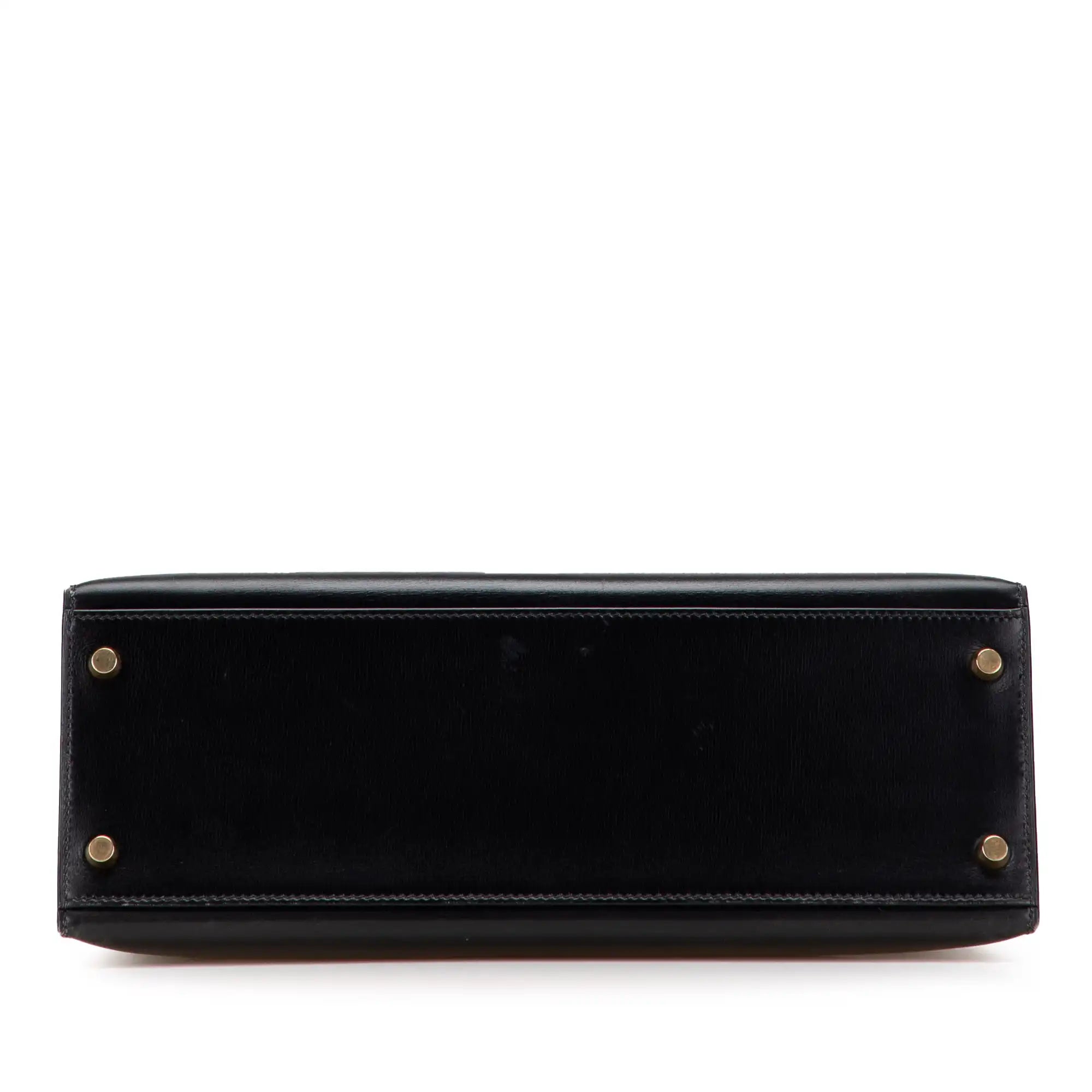 Hermès Kelly Sellier 32 Noir Boxcalf Gold