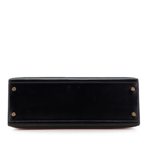 Hermès Kelly Sellier 32 Noir Boxcalf Gold