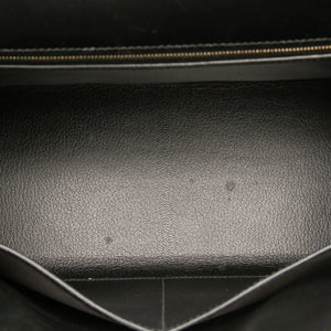 Hermès Kelly Sellier 32 Noir Boxcalf Gold