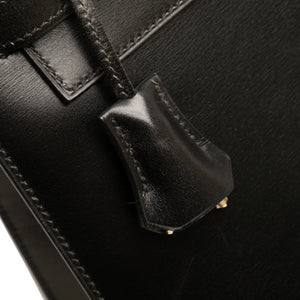 Hermès Kelly Sellier 32 Noir Boxcalf Gold