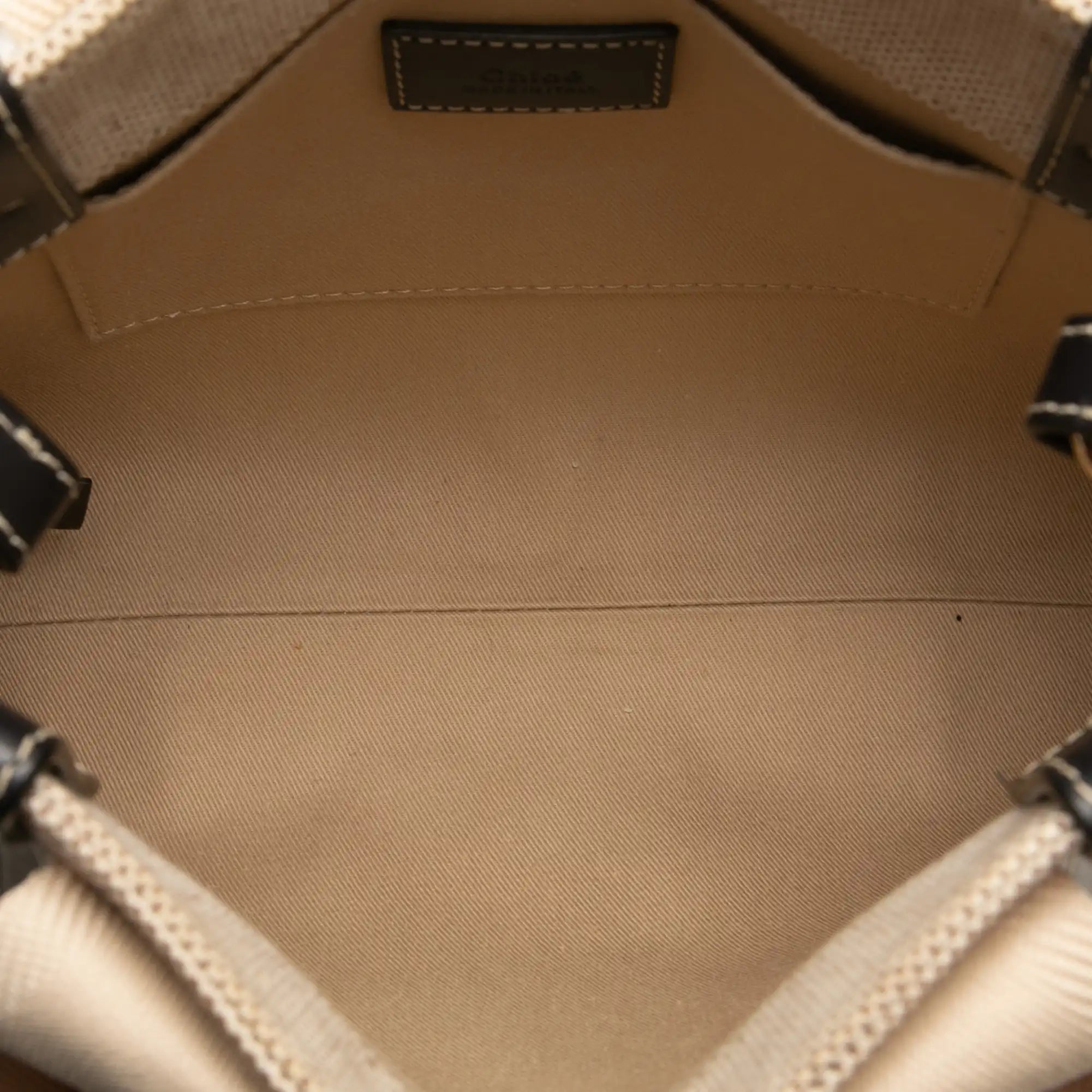 Chloé Woody Small Beige Canvas