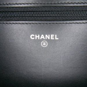 Chanel WOC Black Lambskin Silver