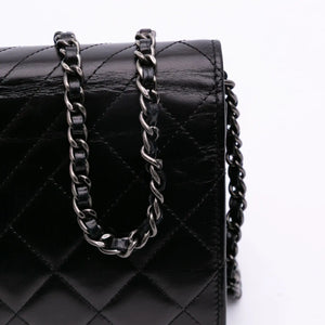 Chanel WOC Black Lambskin Silver