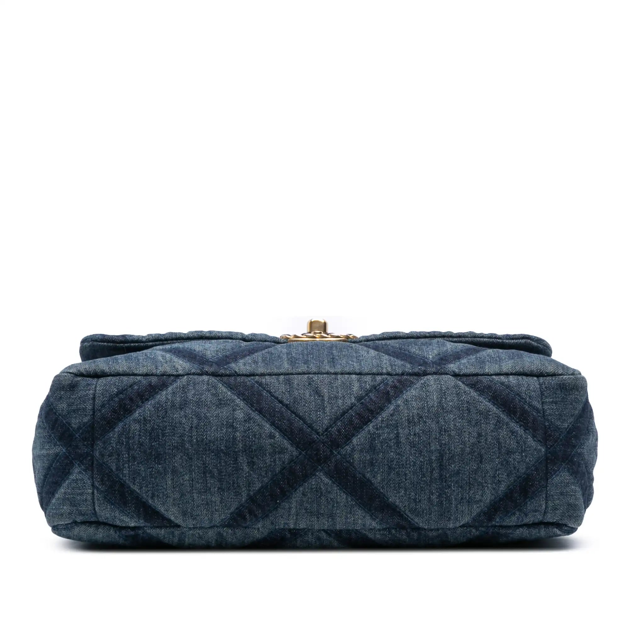 Chanel 19 Flap Large Blue Denim