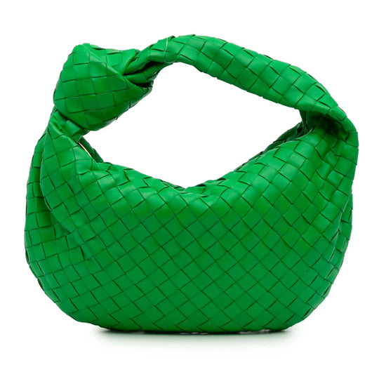 Bottega Veneta Jodie Teen Green Intrecciato