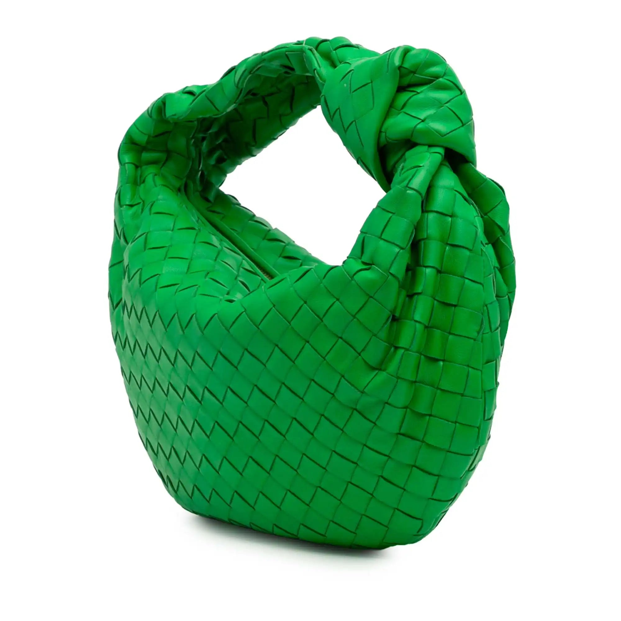 Bottega Veneta Jodie Teen Green Intrecciato
