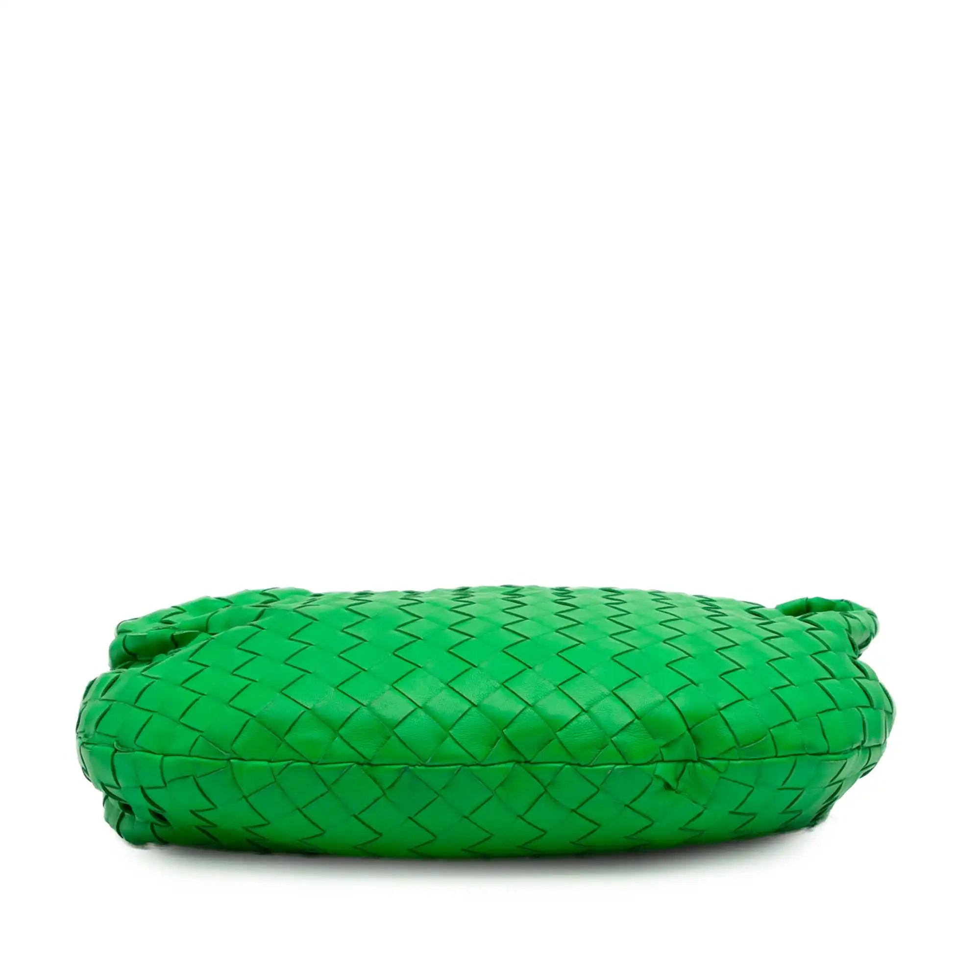 Bottega Veneta Jodie Teen Green Intrecciato