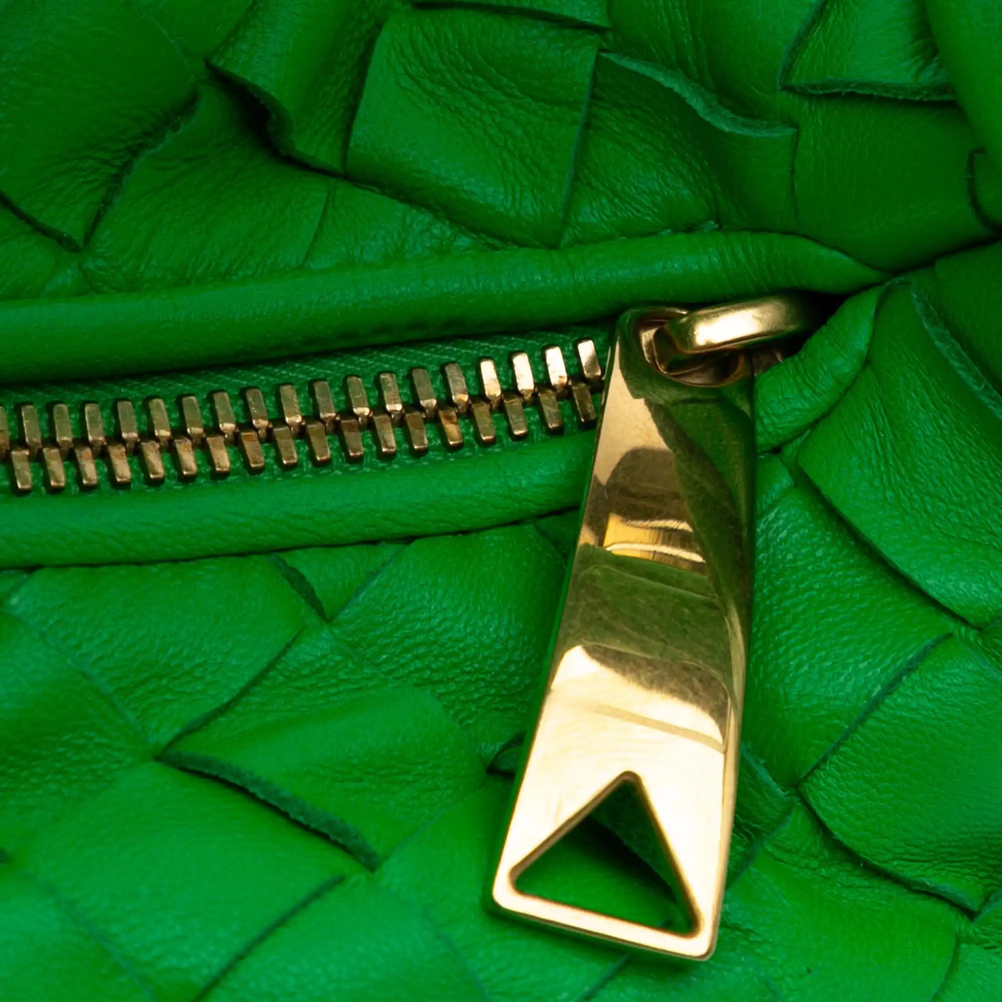 Bottega Veneta Jodie Teen Green Intrecciato