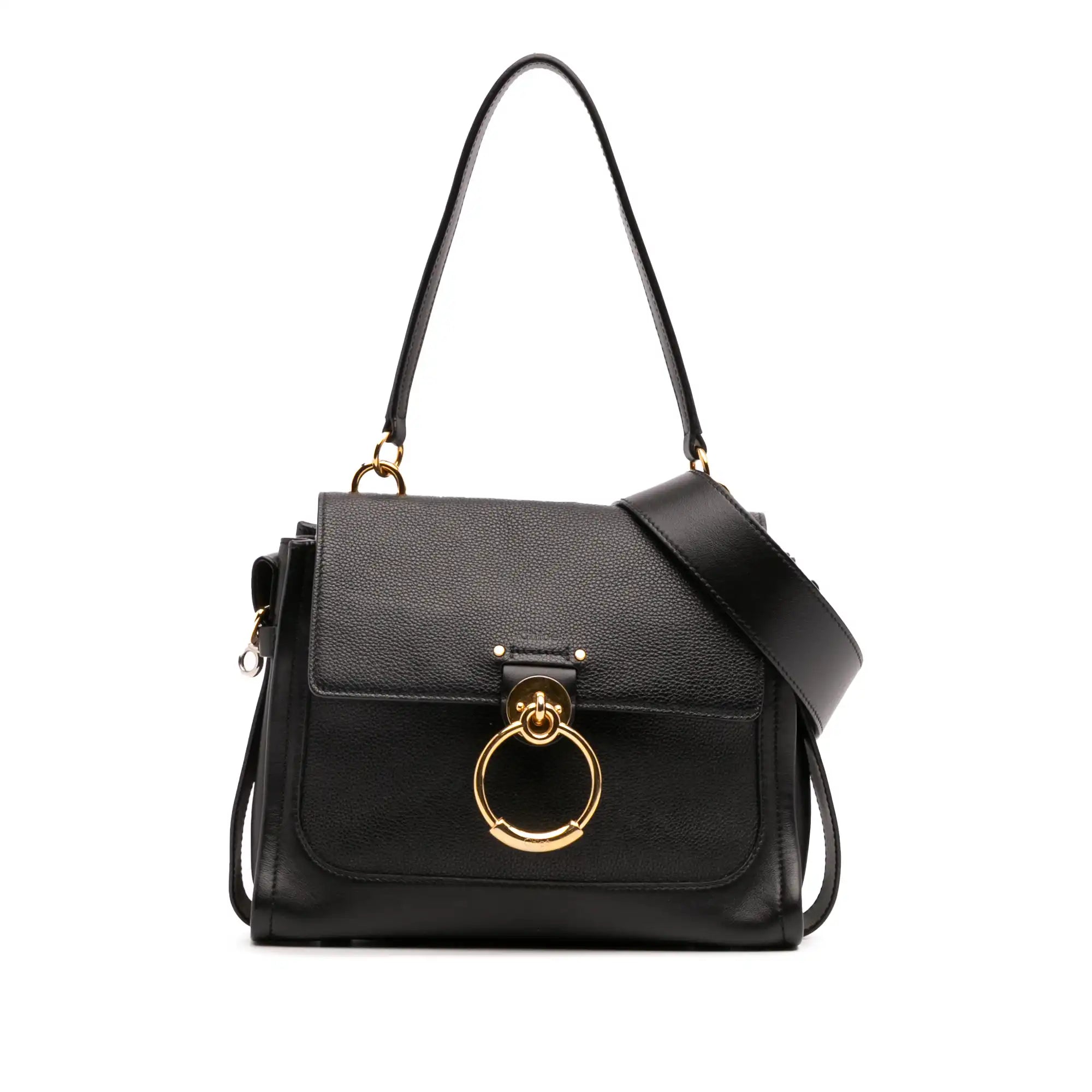 Chloé Tess Day Small Black Leather