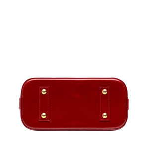 Louis Vuitton Alma BB Red Monogram Vernis Rayures