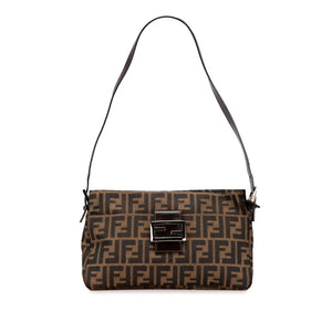 Fendi Shoulder Bag Zucca Canvas