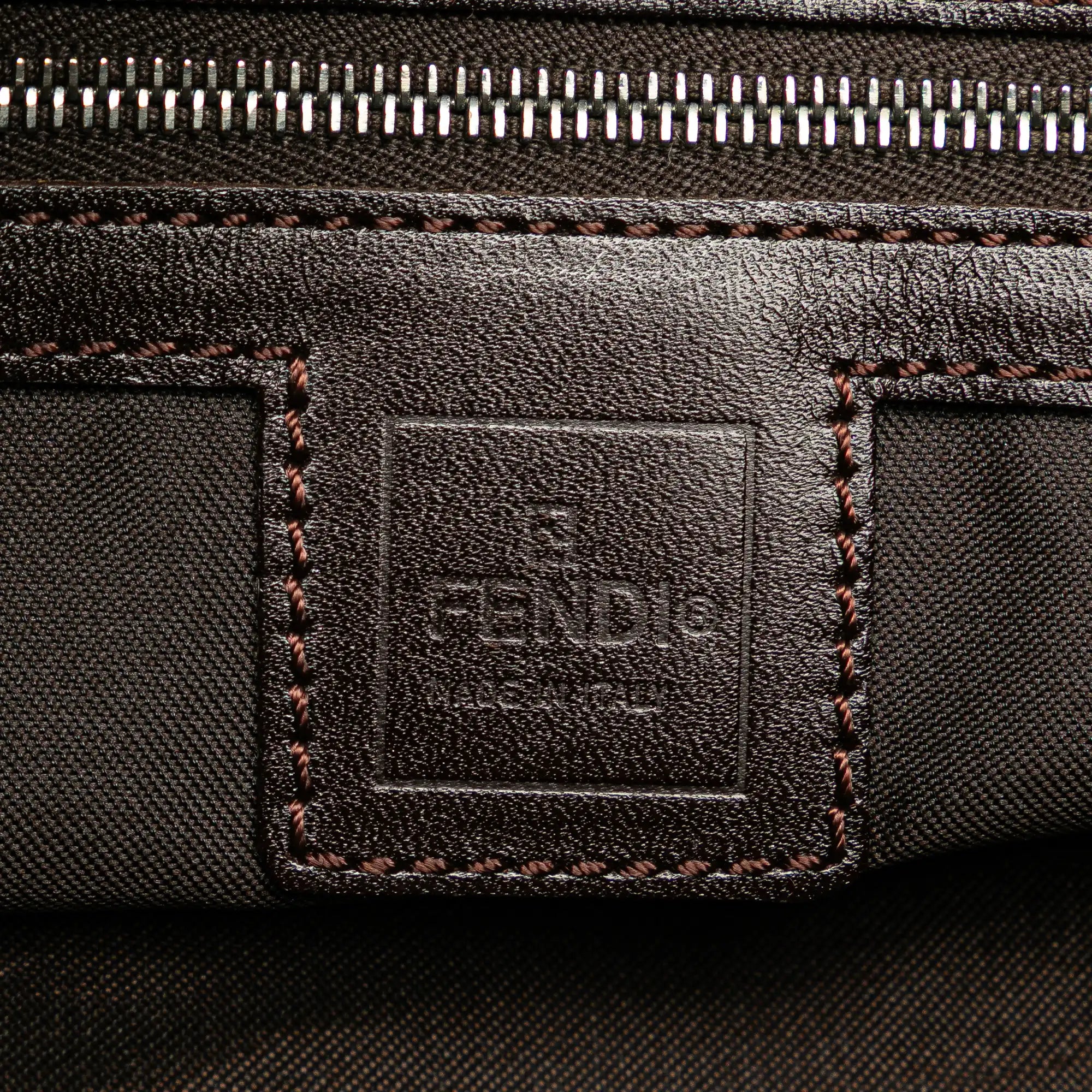 Fendi Shoulder Bag Zucca Canvas