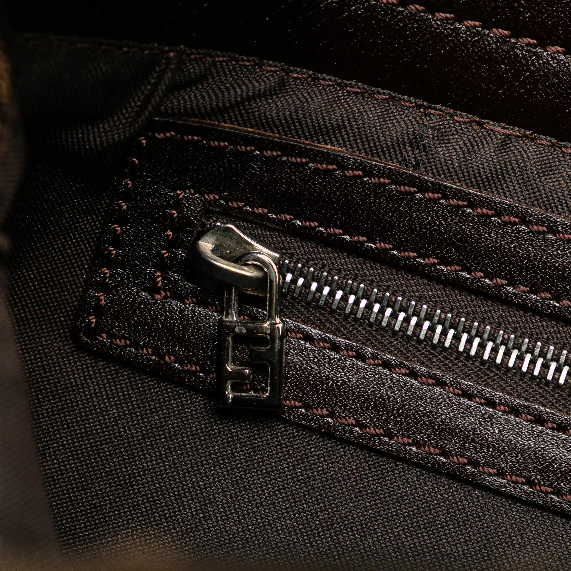 Fendi Shoulder Bag Zucca Canvas