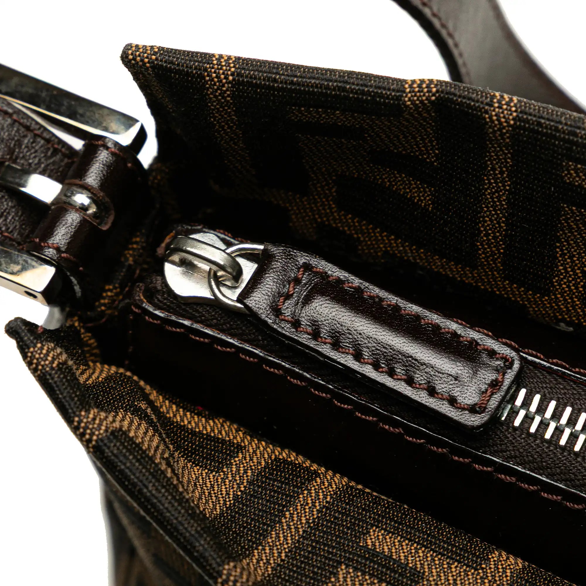 Fendi Shoulder Bag Zucca Canvas