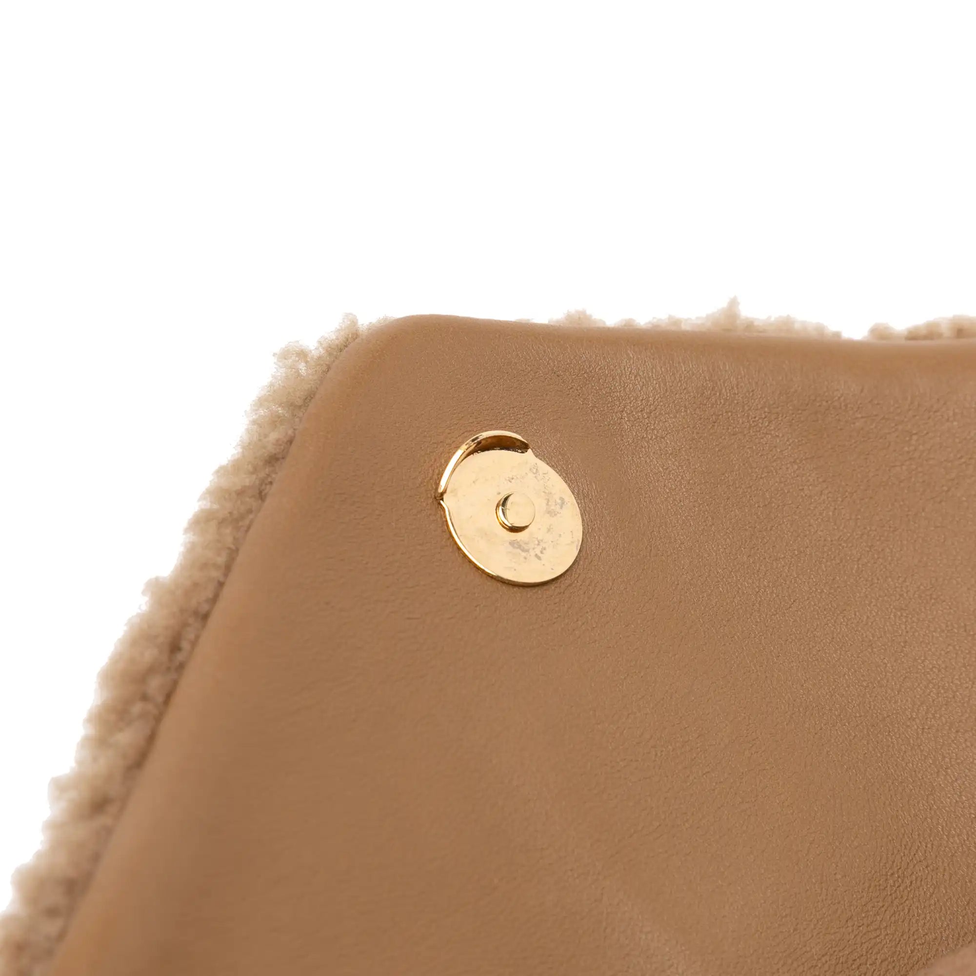 Yves Saint Laurent LouLou Small Brown Shearling