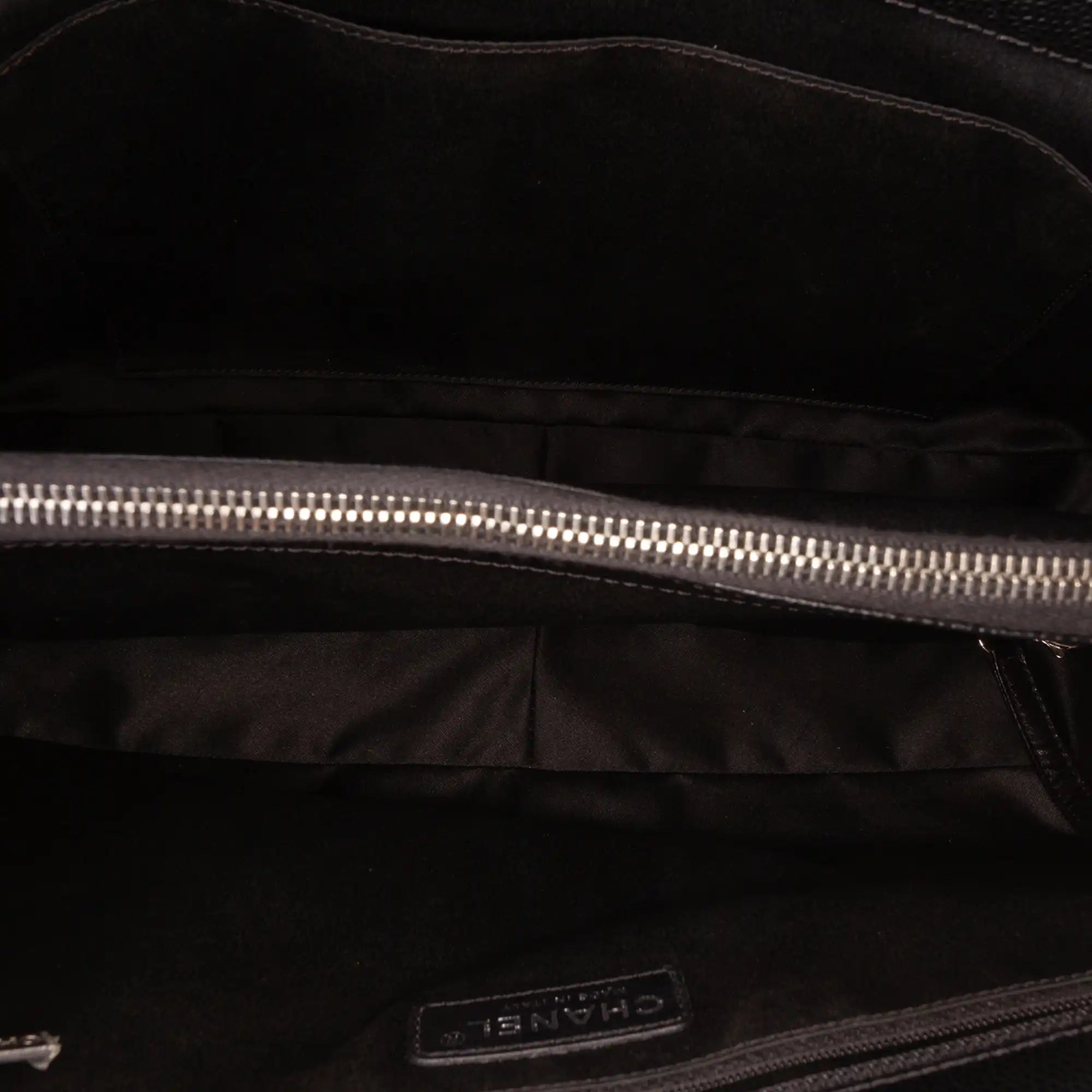 Chanel GST Black Caviar Silver