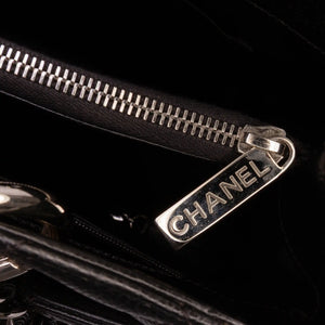Chanel GST Black Caviar Silver