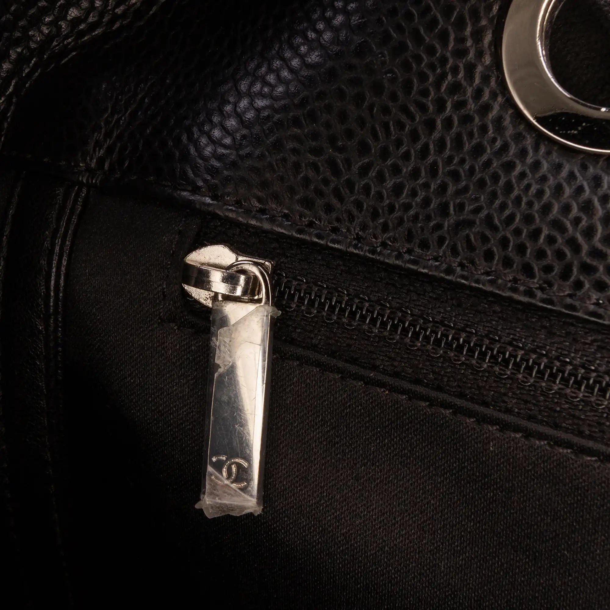 Chanel GST Black Caviar Silver