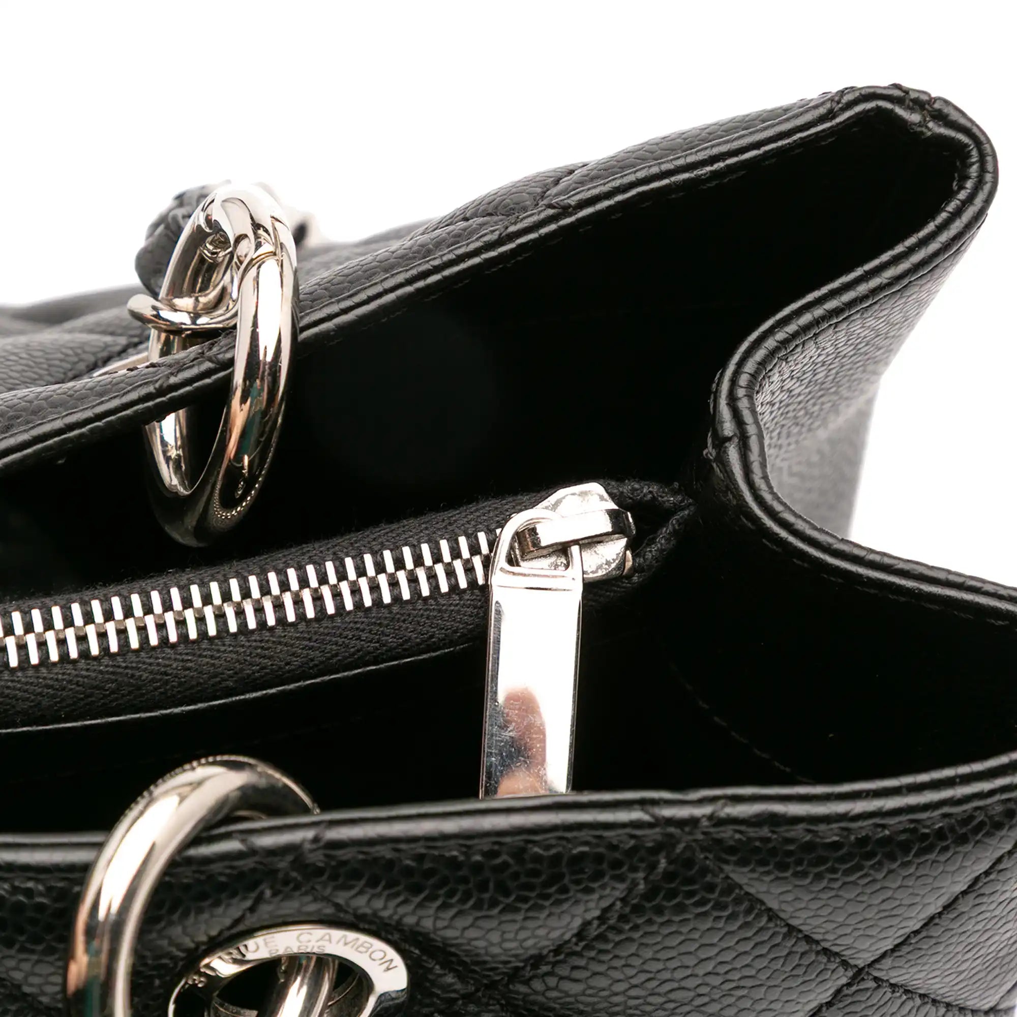 Chanel GST Black Caviar Silver