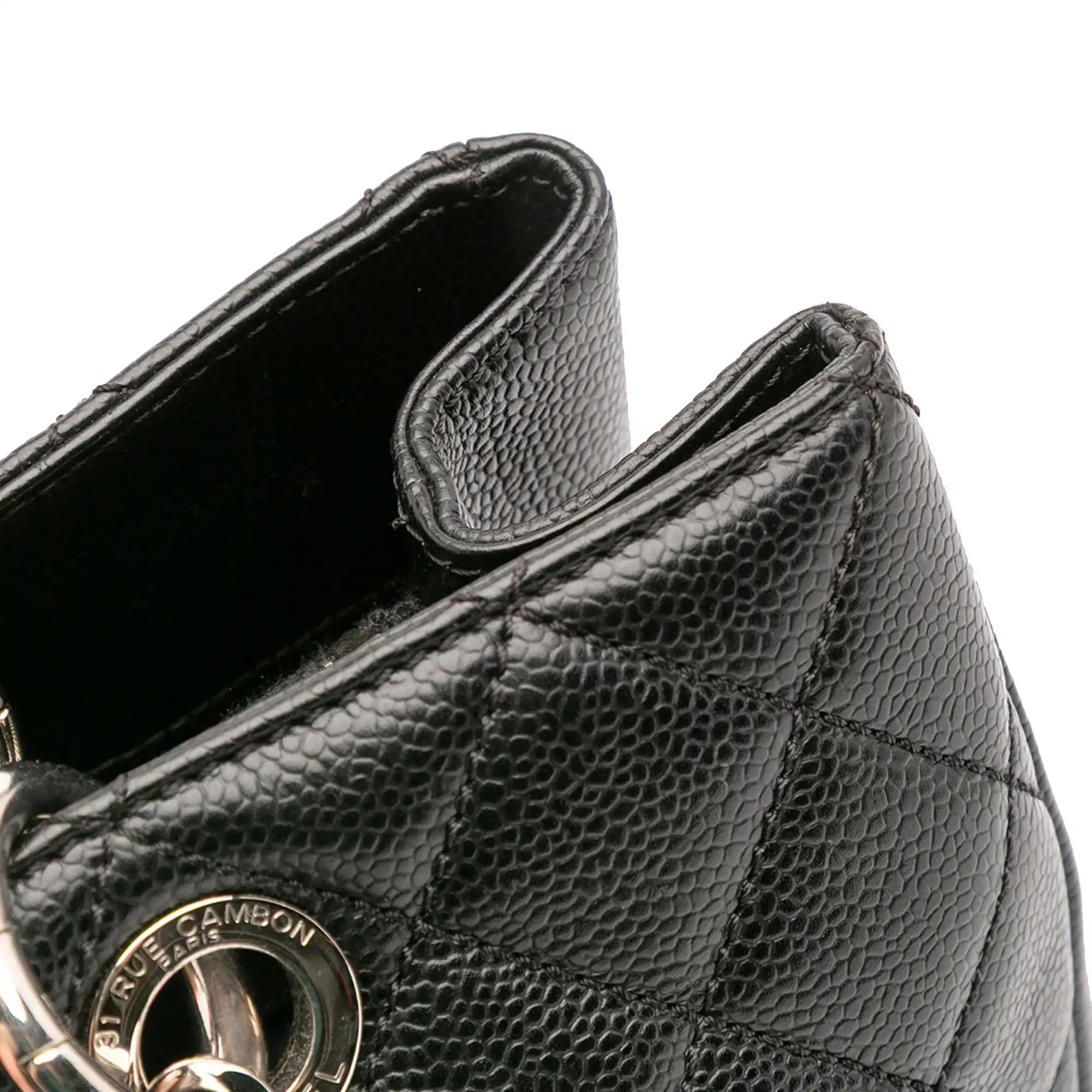 Chanel GST Black Caviar Silver