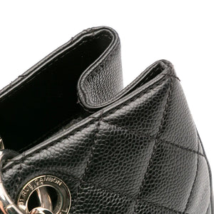 Chanel GST Black Caviar Silver