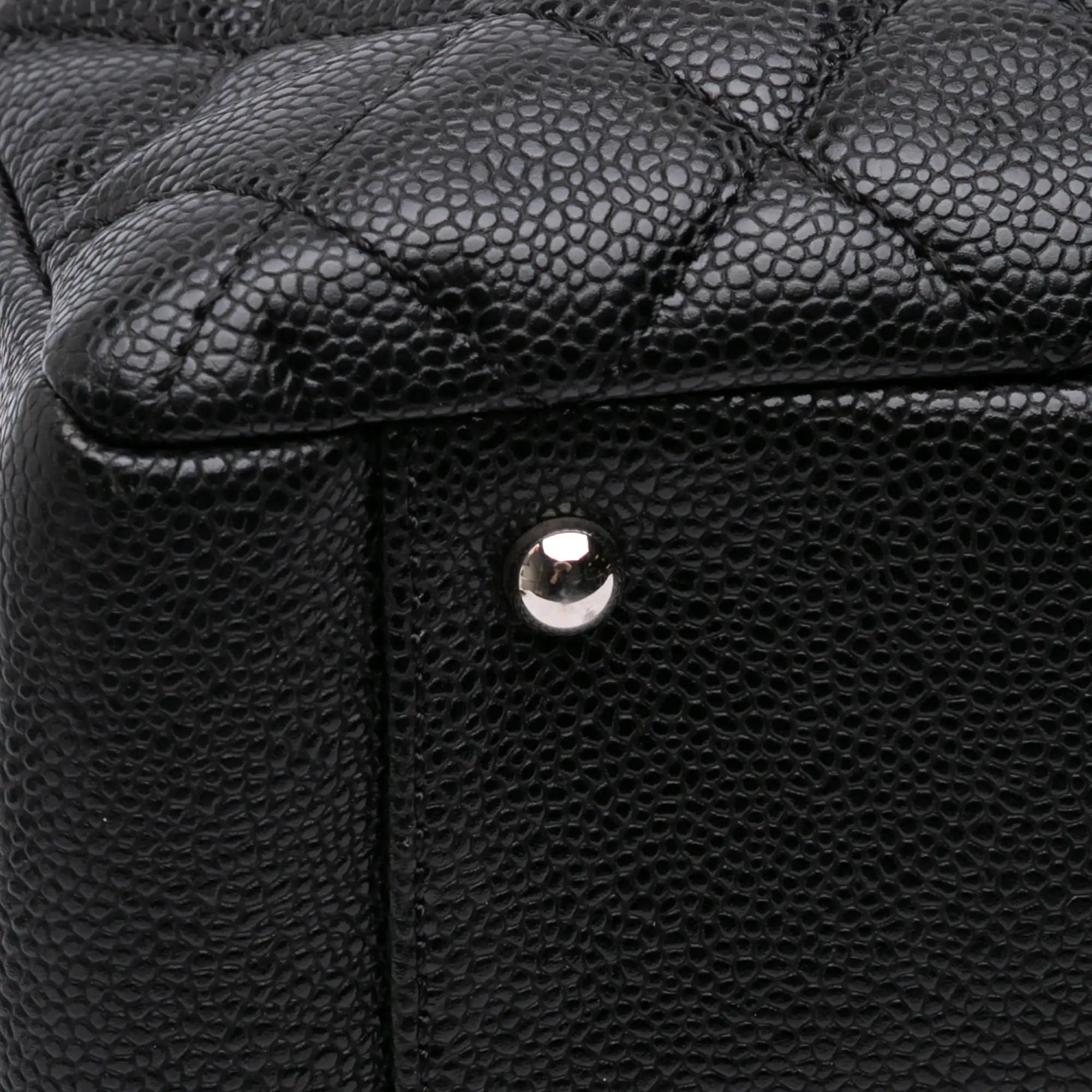 Chanel GST Black Caviar Silver