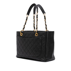 Chanel GST Black Caviar Gold