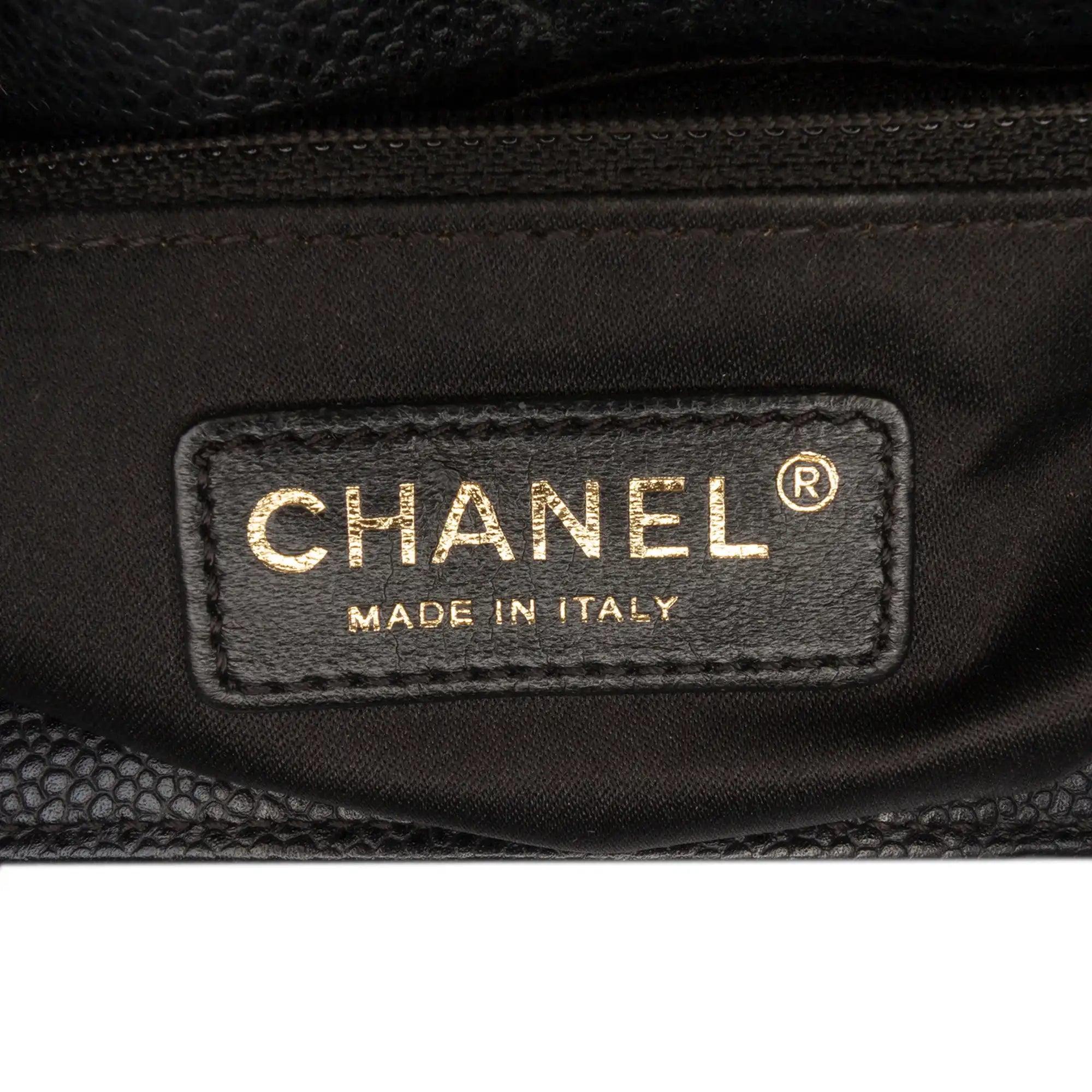 Chanel GST Black Caviar Gold