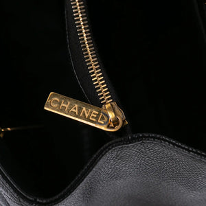 Chanel GST Black Caviar Gold