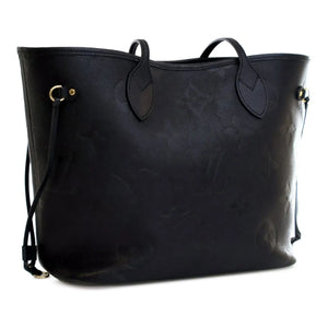 Louis Vuitton Neverfull MM Black Giant Monogram Empreinte