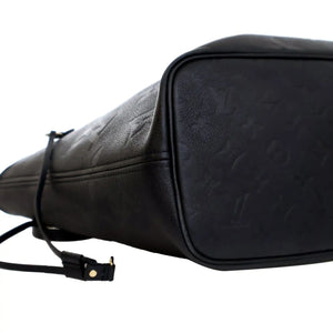 Louis Vuitton Neverfull MM Black Giant Monogram Empreinte