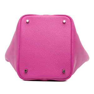 Hermès Picotin Lock 22 Magnolia Clemence Silver