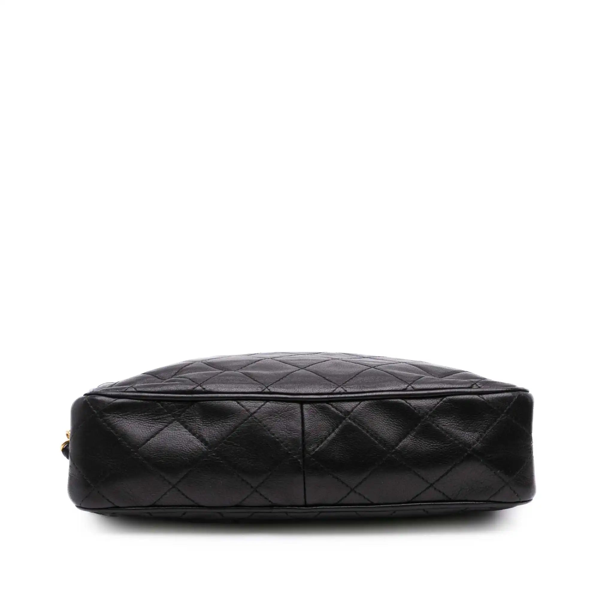 Chanel Camera Bag Small Black Lambskin Gold
