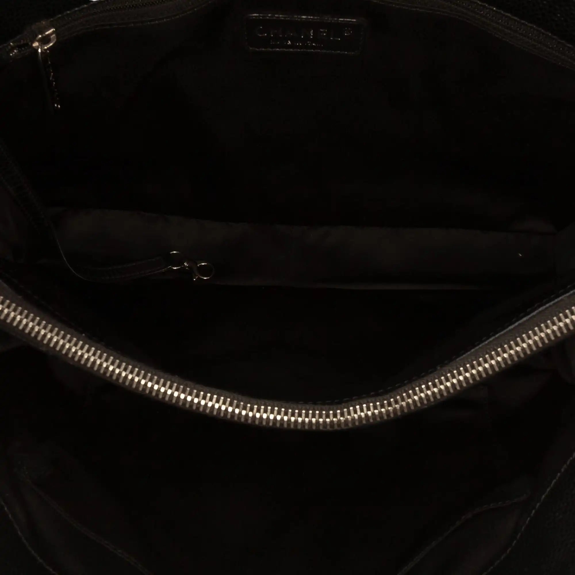 Chanel GST Black Caviar Silver