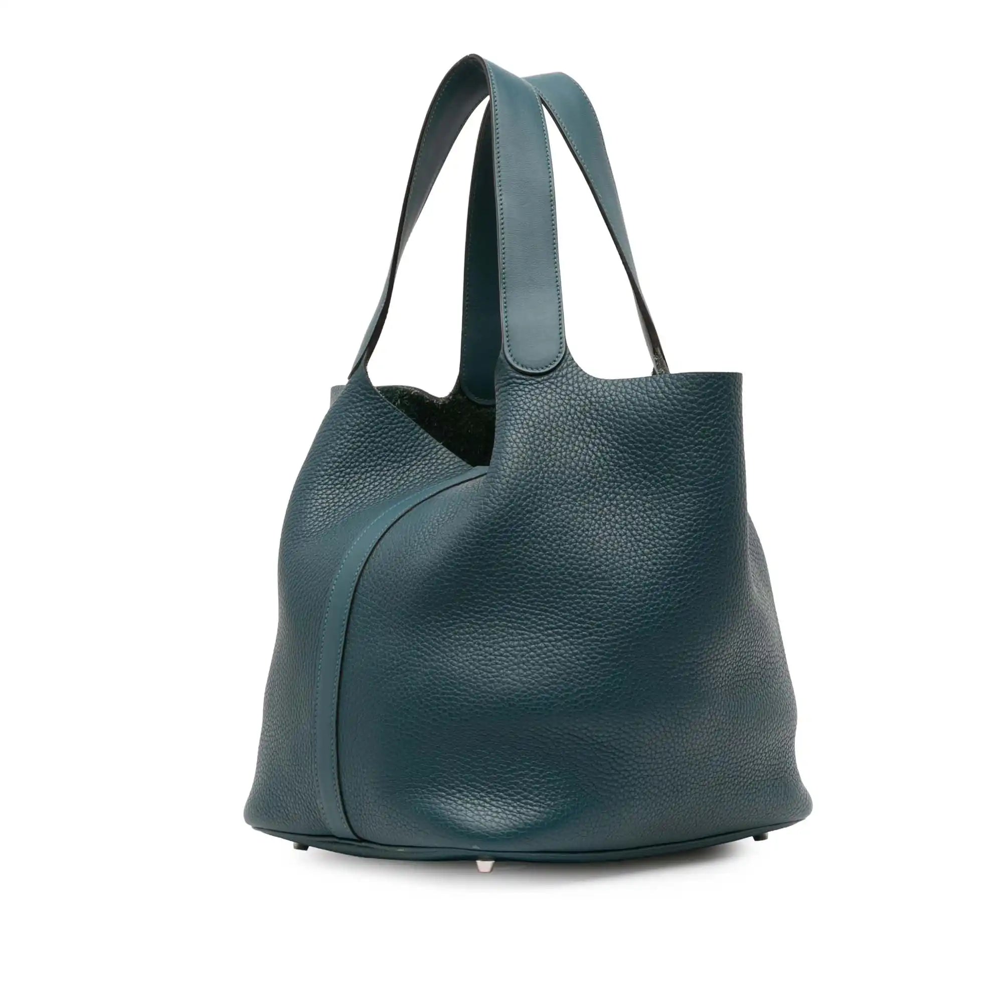 Hermès Picotin Lock 26 Blue Clemence Palladium